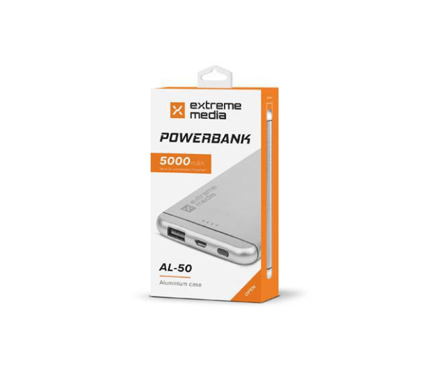 NATEC EXTREME MEDIA AL-50 SILVER (5000MAH) - 1406266 - zdjęcie 4